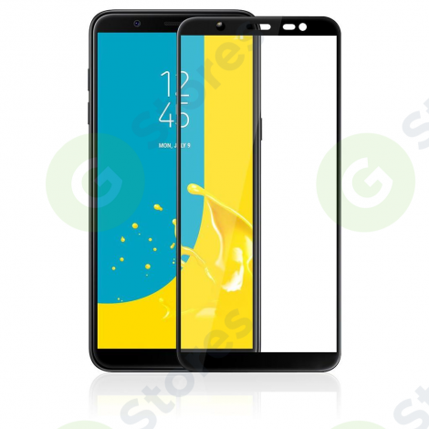 Защитное стекло "Полное покрытие" Samsung J600F (J6 2018) Черное